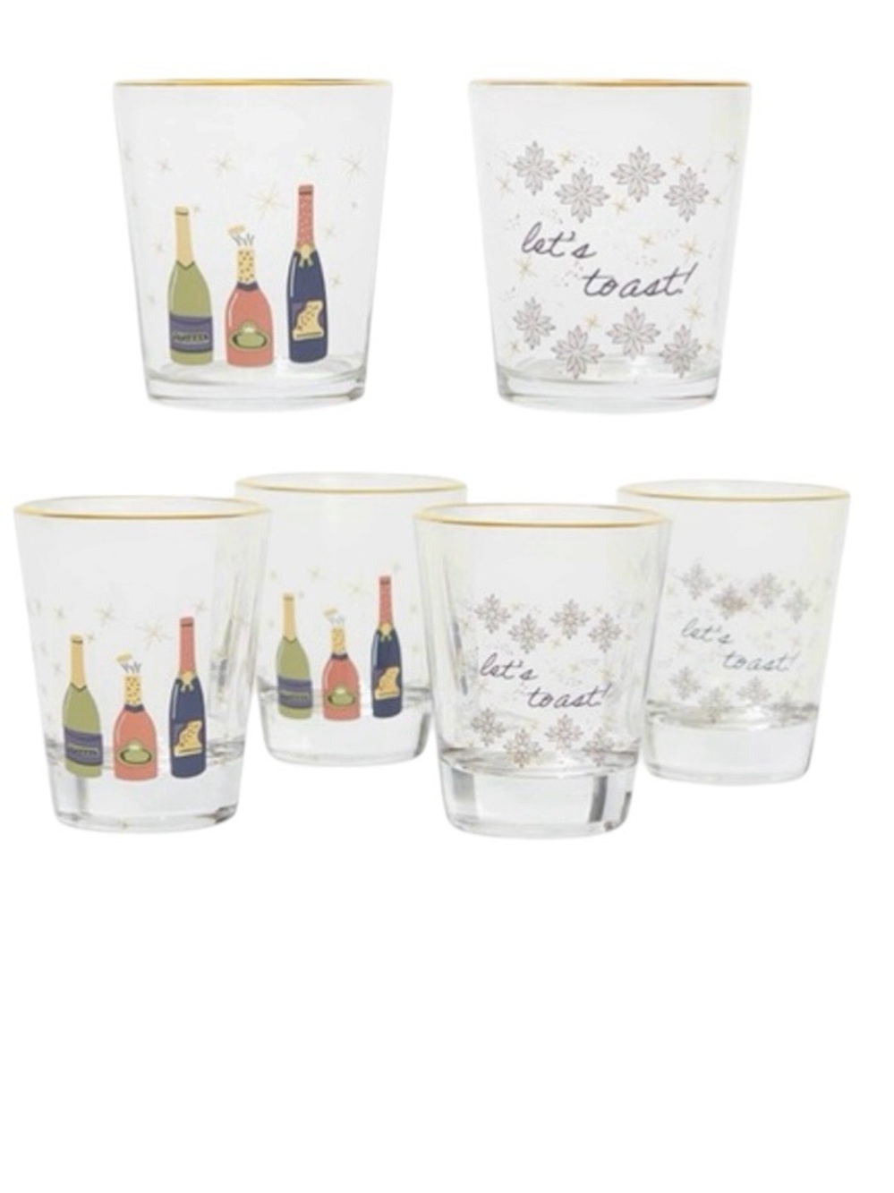 Chic & Tonic Party Cocktail Glassware Set of Four.